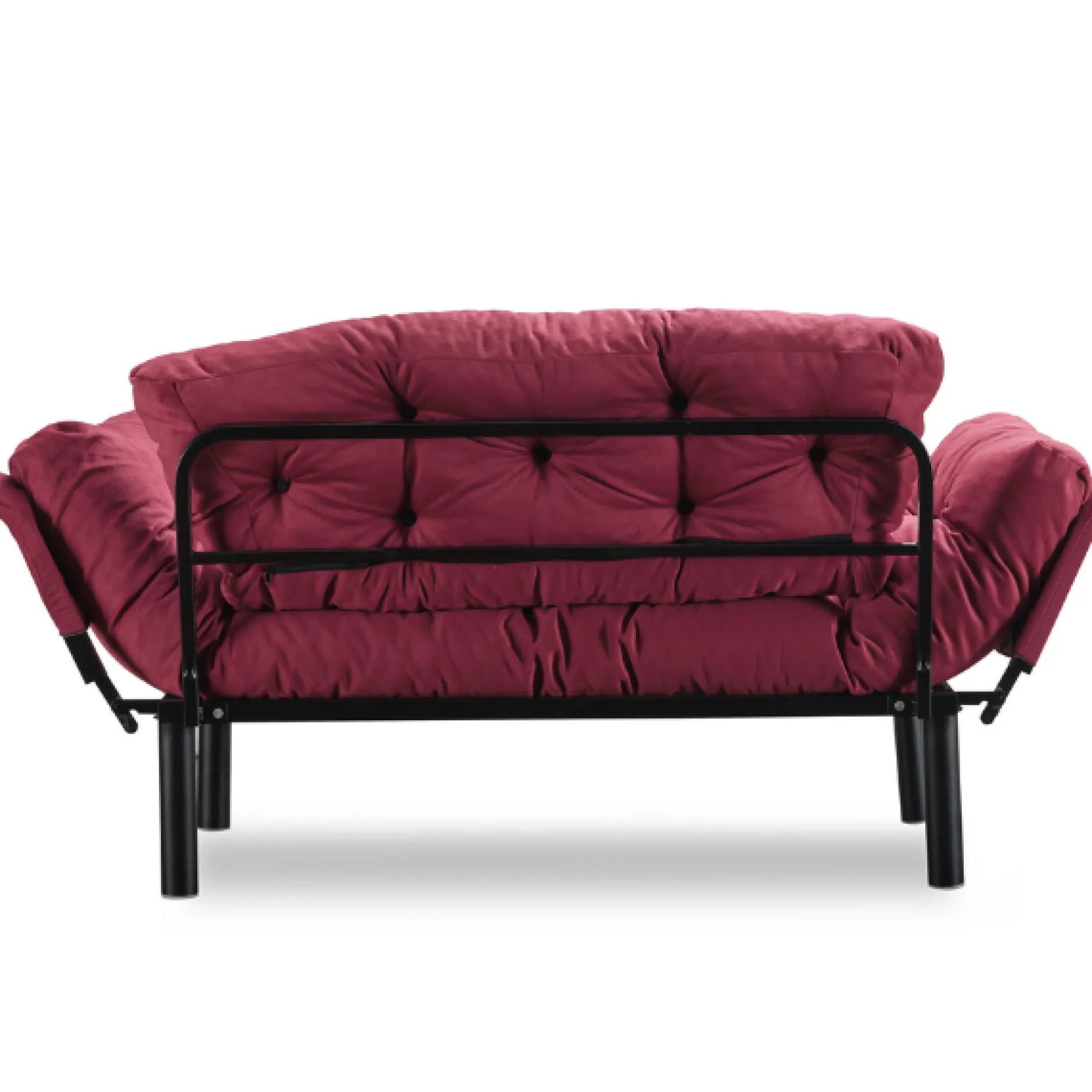 Nitta 2-Sitzer-Schlafsofa | Metallrahmen | Kastanienbraun