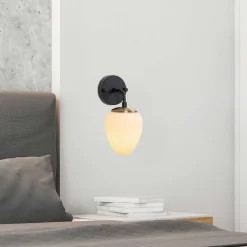 Ns Wandleuchte | METALLGEHÄUSE | Schwarz, Antik, Creme