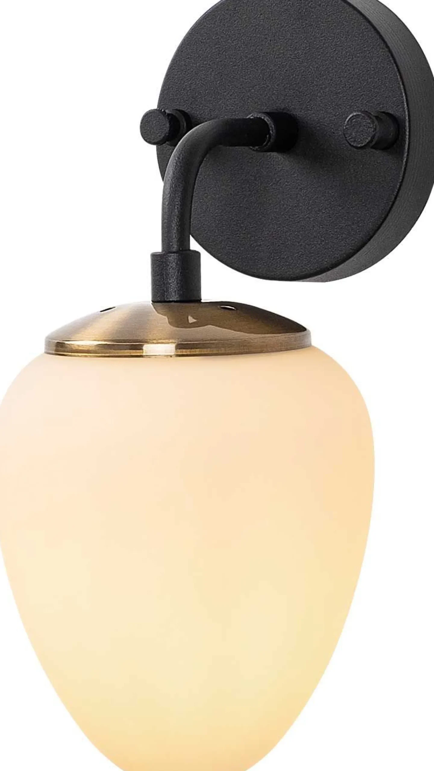 Ns Wandleuchte | METALLGEHÄUSE | Schwarz, Antik, Creme