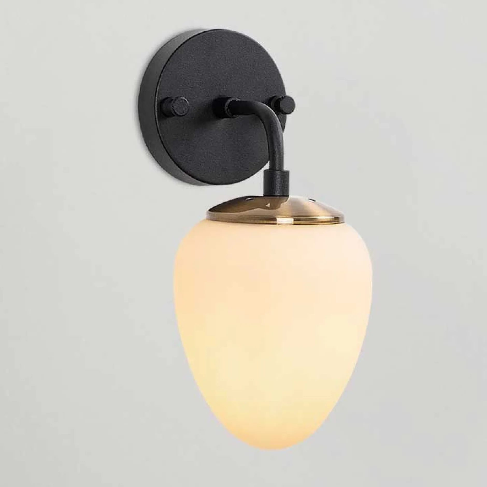 Ns Wandleuchte | METALLGEHÄUSE | Schwarz, Antik, Creme