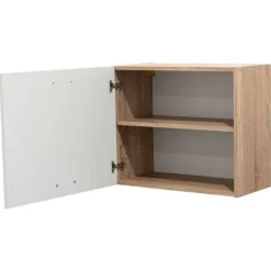 Oberschrank Küche Andy | 60 x 31 x 50 cm | Oak White Design