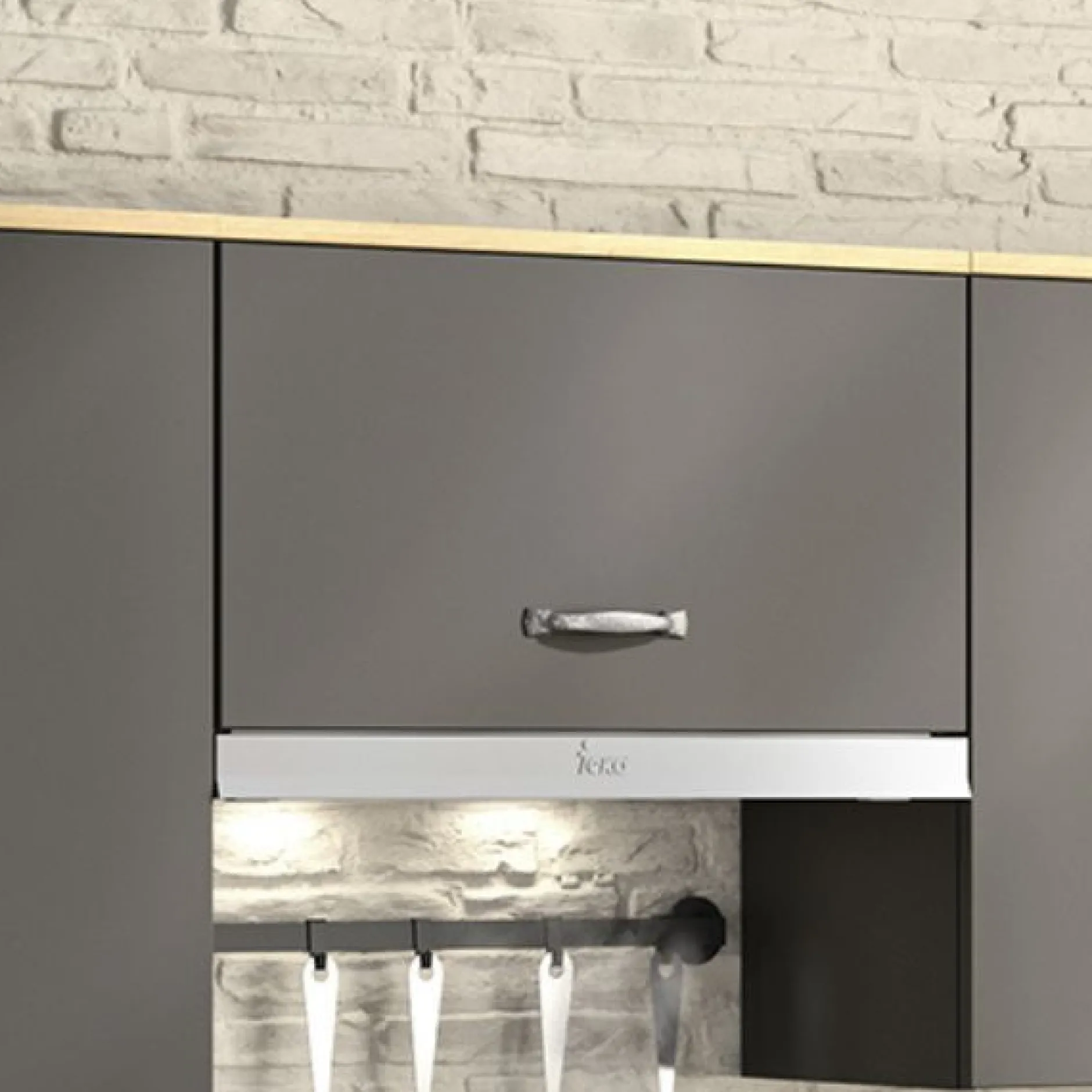 Oberschrank Küche Manchester | 60 x 32 x 35 cm | Helvezia Oak Design
