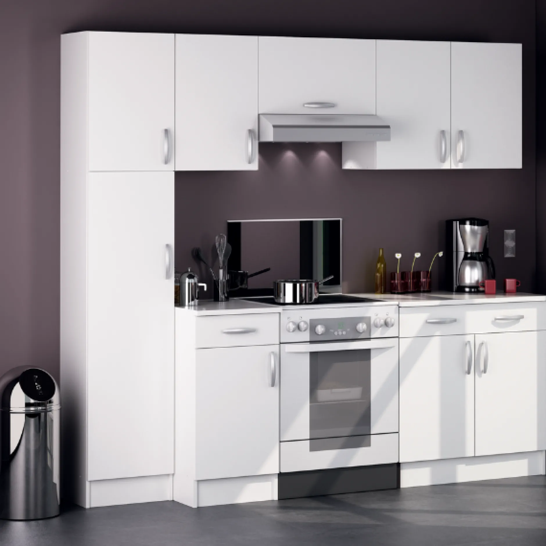 Oberschrank Küche Nova | 60 x 28 x 35 cm | Weiß