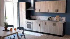 Oberschrank Romanie 60 cm 1 Drehtür und 1 Einlegeboden Kronberg Eiche/Mattschwarz