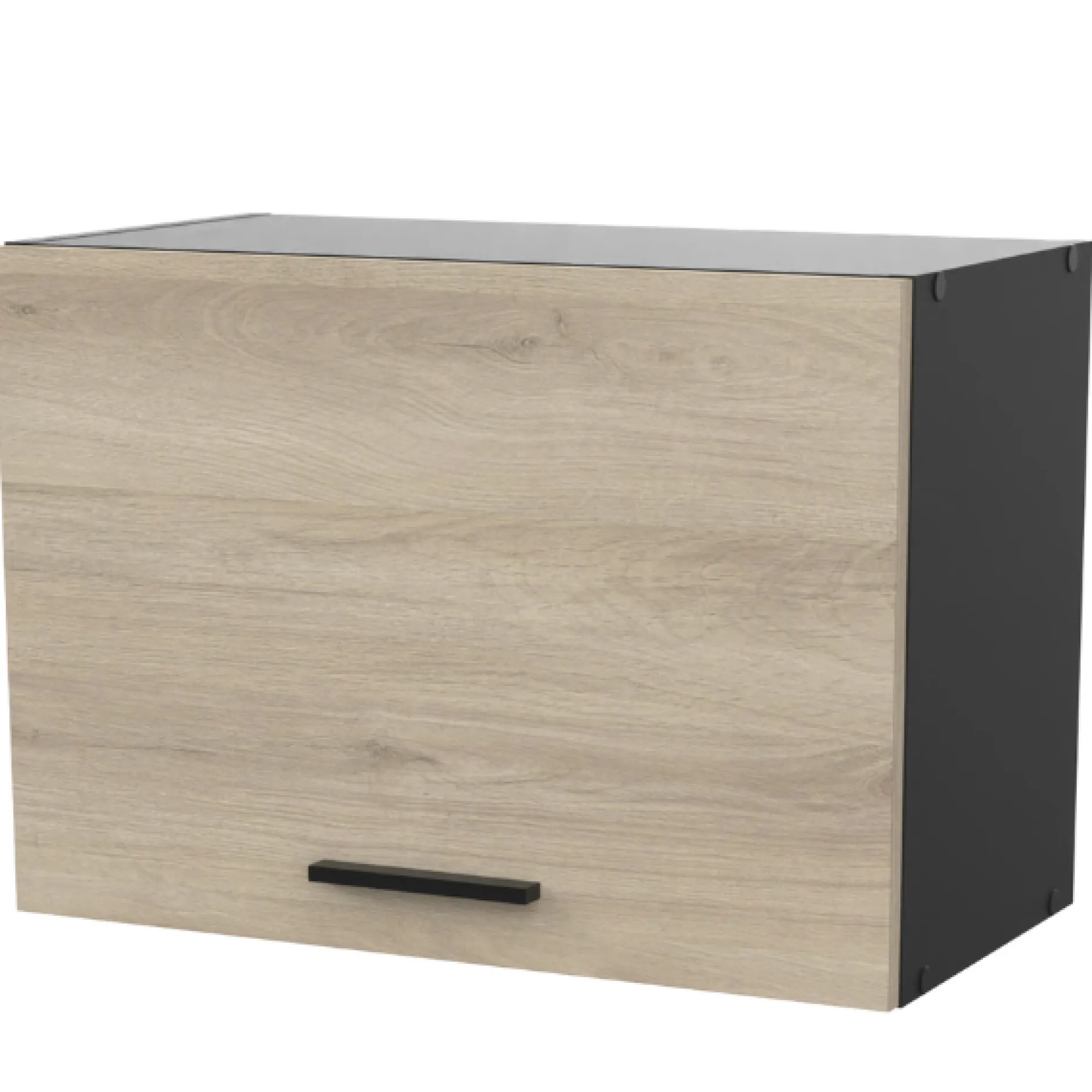 Oberschrank Romanie 60 cm 1 Flügeltür-Kronberg Eiche/Mattschwarz