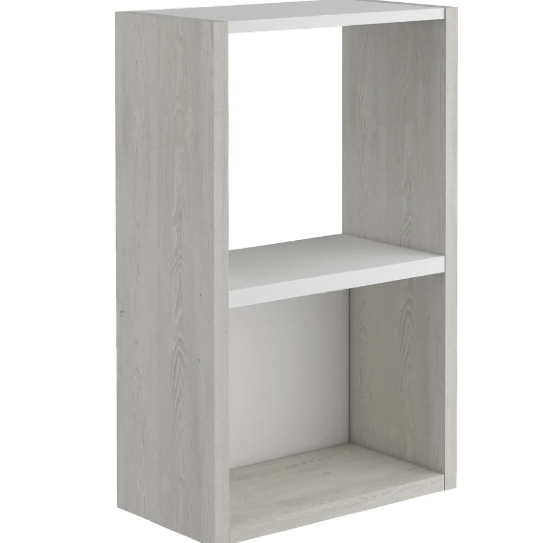 Offener Aktenschrank Bo0 - Kiefer/ weiß