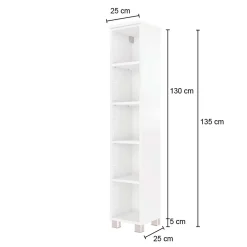 Offener Säulenschrank Gene 25cm - wotan Eiche Dekor