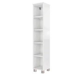 Offener Säulenschrank Gene 25cm - weiß