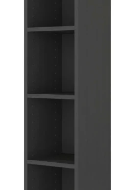 Offener Säulenschrank Gene 25cm - graphitgrau