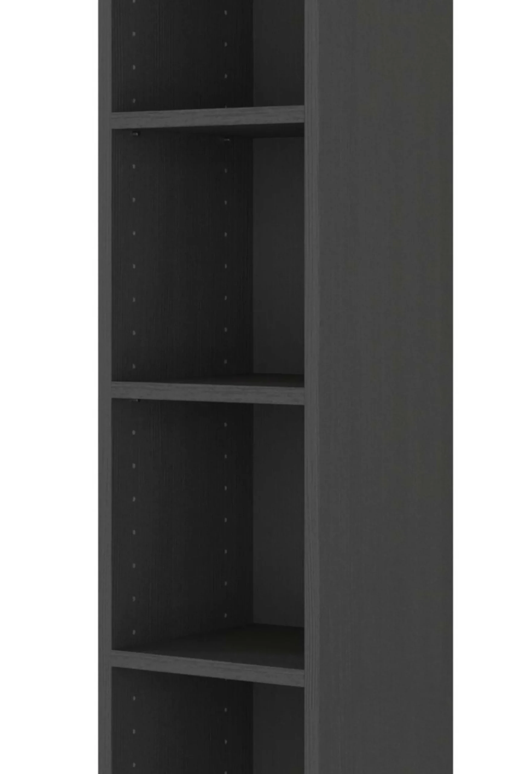 Offener Säulenschrank Gene 25cm - graphitgrau