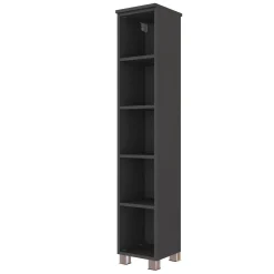 Offener Säulenschrank Gene 25cm - graphitgrau