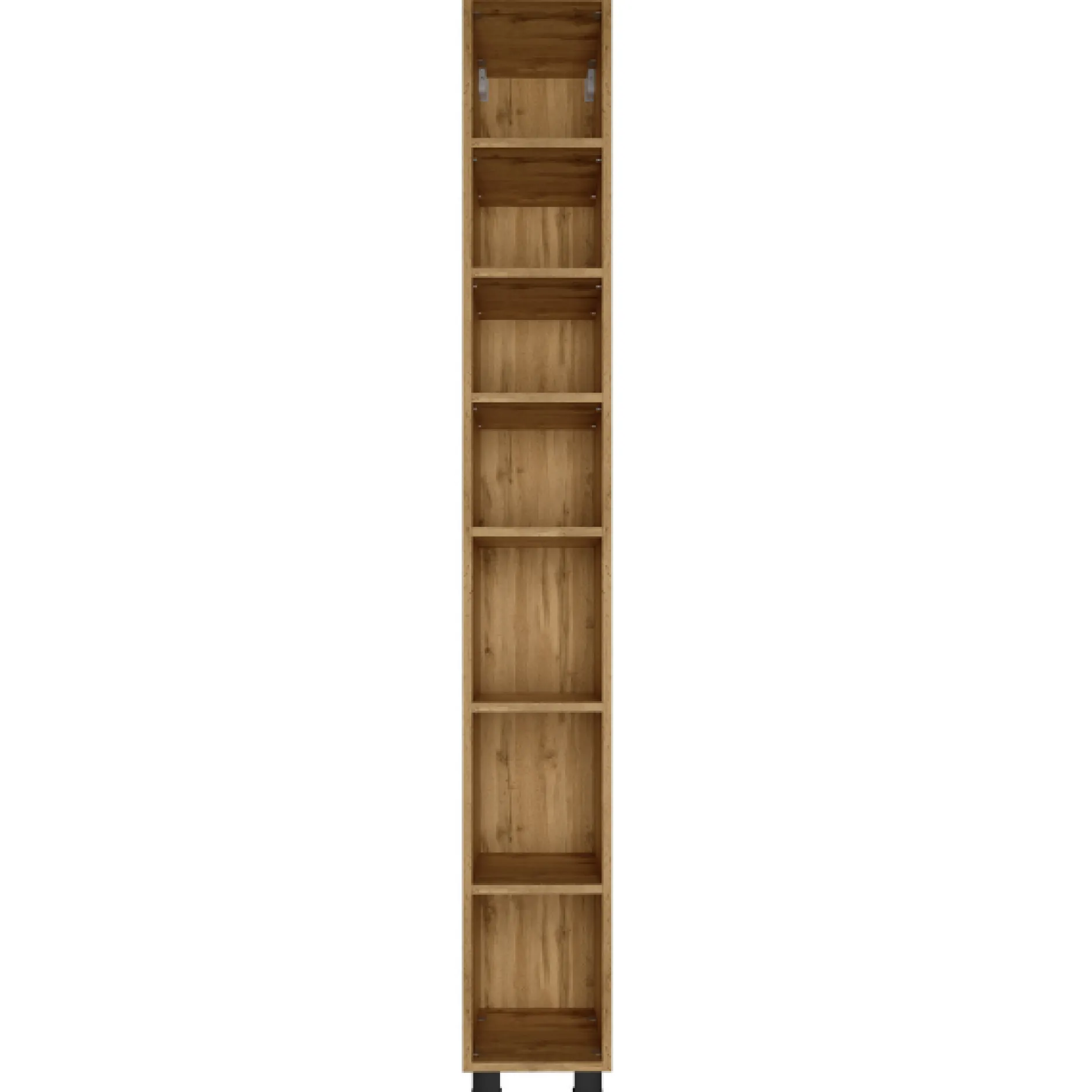 Offener Säulenschrank Malvo 25cm 5 Fachböden - Eiche