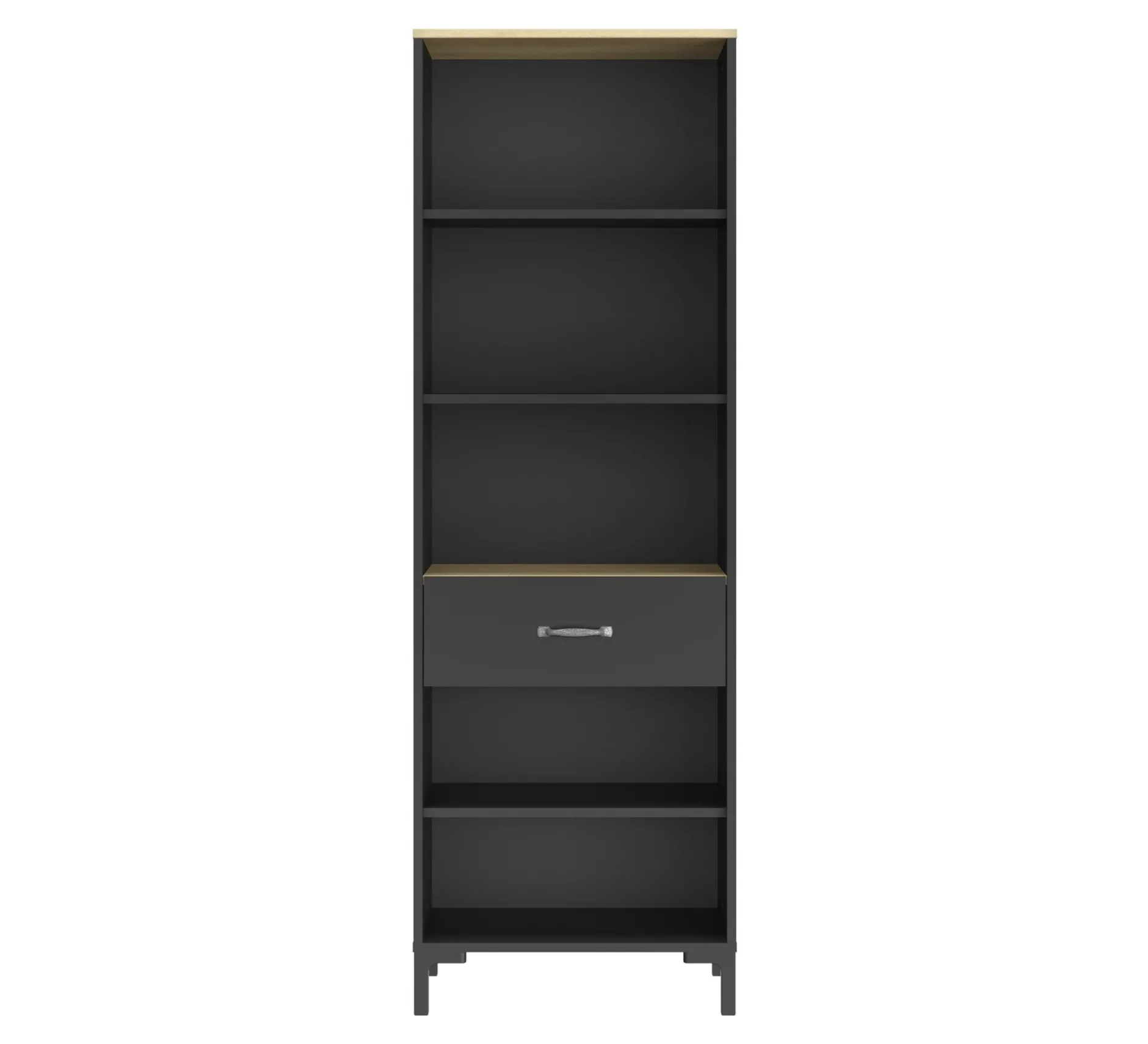 Offenes Bücherregal Manchester | 56 x 40 x 171 cm | Design Helvezia Oak
