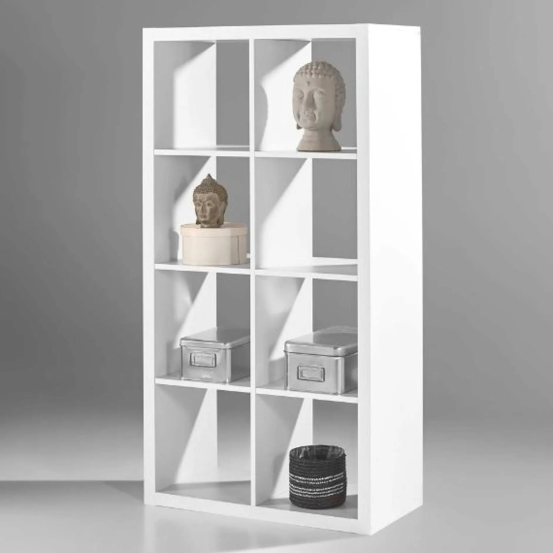 Offenes Bücherregal Style | 77 x 38 x 147 cm | Weiß