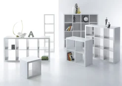 Offenes Bücherregal Style | 77 x 38 x 147 cm | Weiß