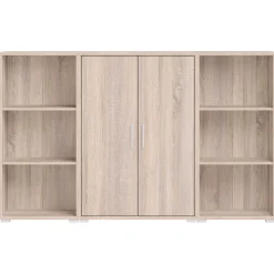 Olaph niedriges Bücherregal - Eiche