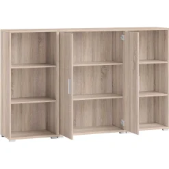 Olaph niedriges Bücherregal - Eiche