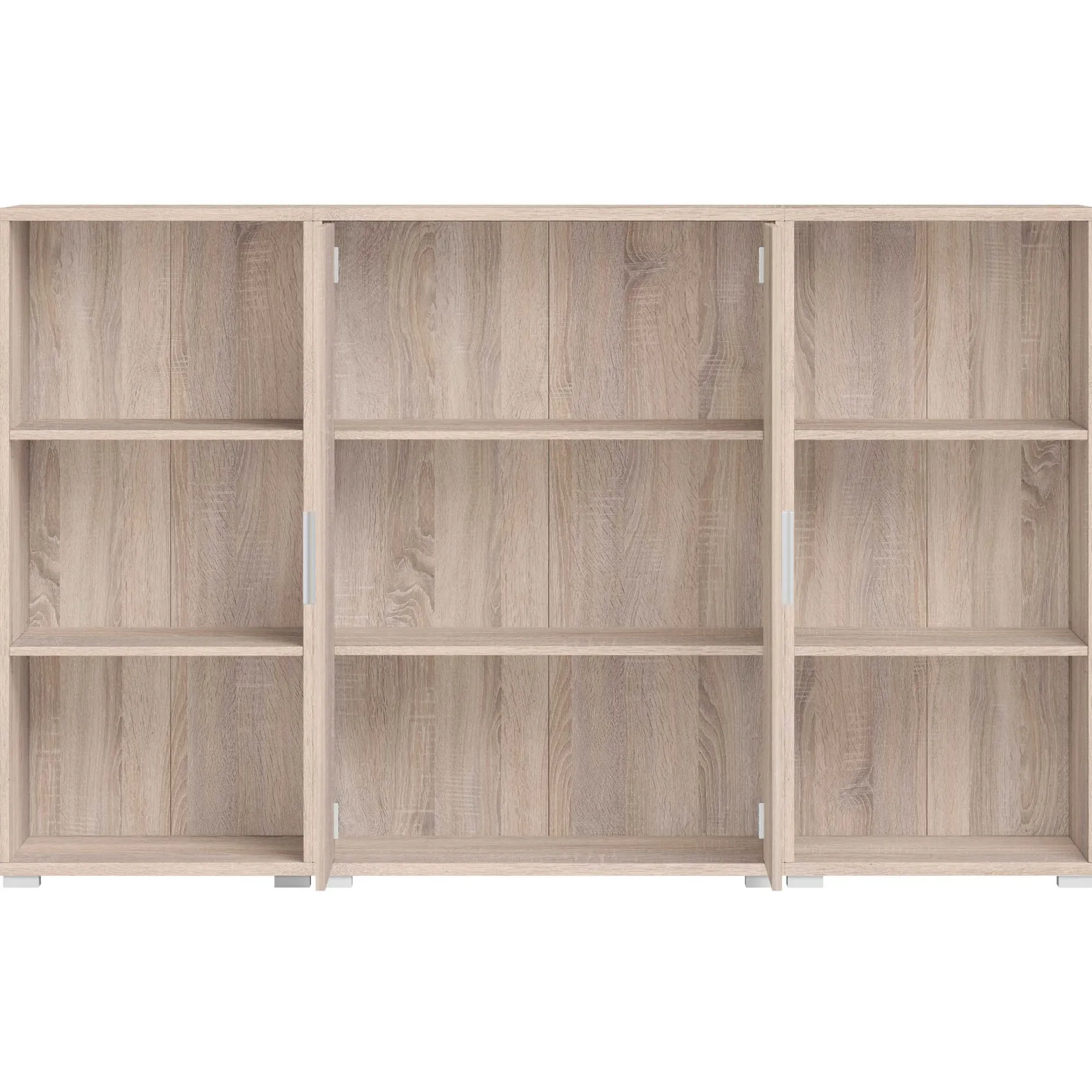 Olaph niedriges Bücherregal - Eiche