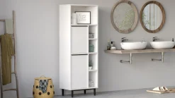 On10C Badezimmerschrank | 100 % MELAMIN | Weiß