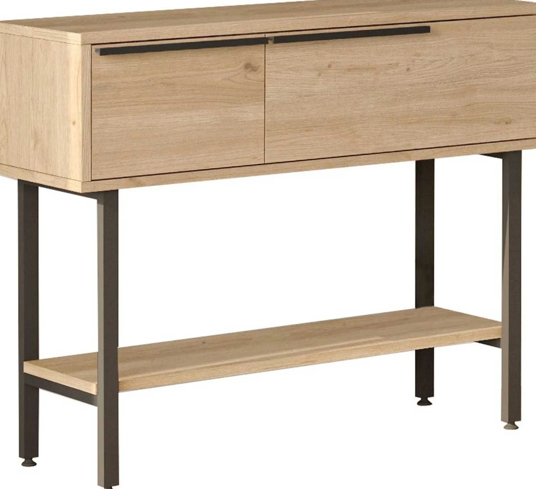 ON12 Sideboard | 100x30x76cm | mit Spiegel | Walnuss