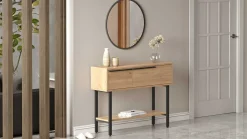 ON12 Sideboard | 100x30x76cm | mit Spiegel | Walnuss
