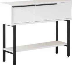 ON12 Sideboard | 100x30x76cm | mit Spiegel | Weiß
