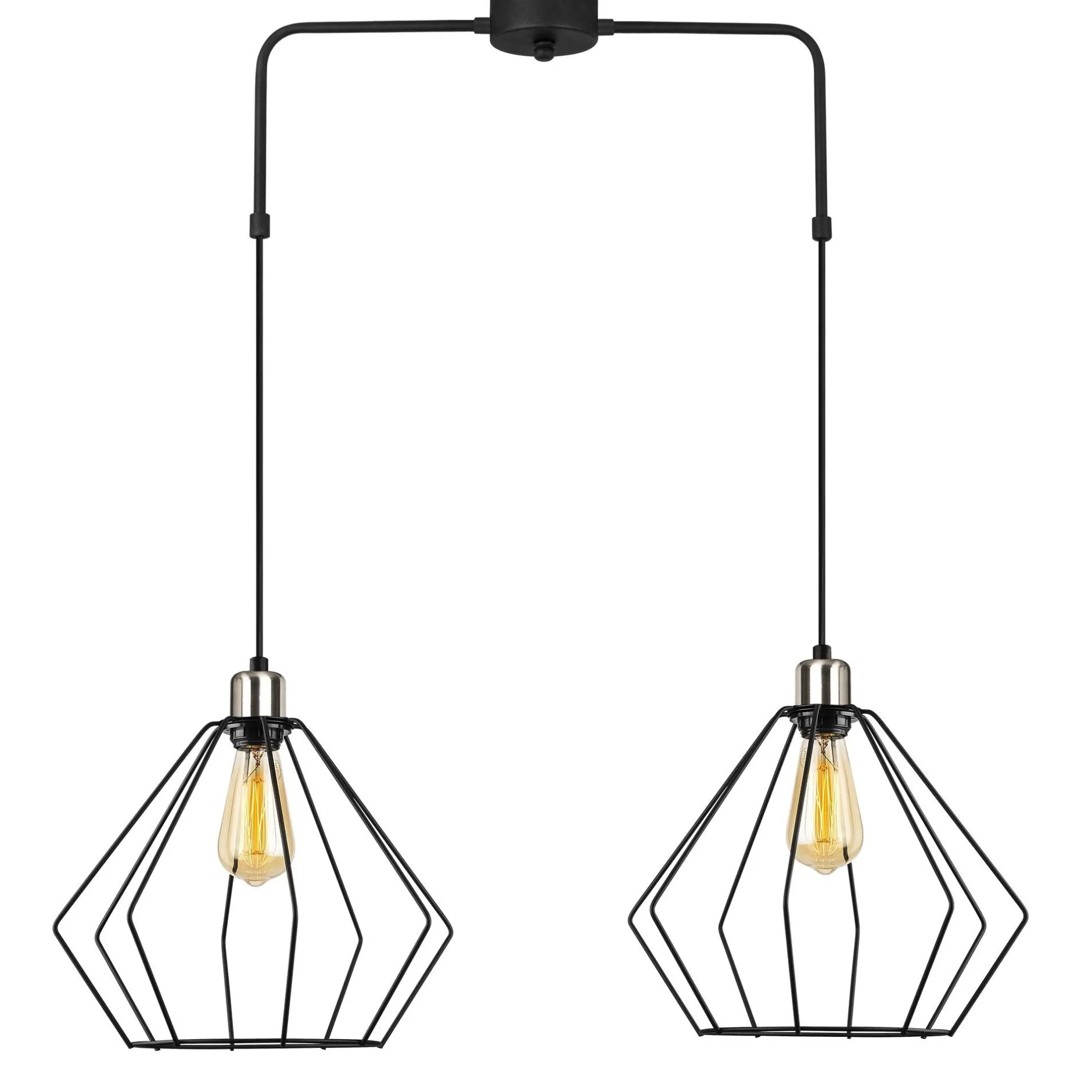 Opviq Kronleuchter | METALLKÖRPER | Höhenverstellbar | Schwarz