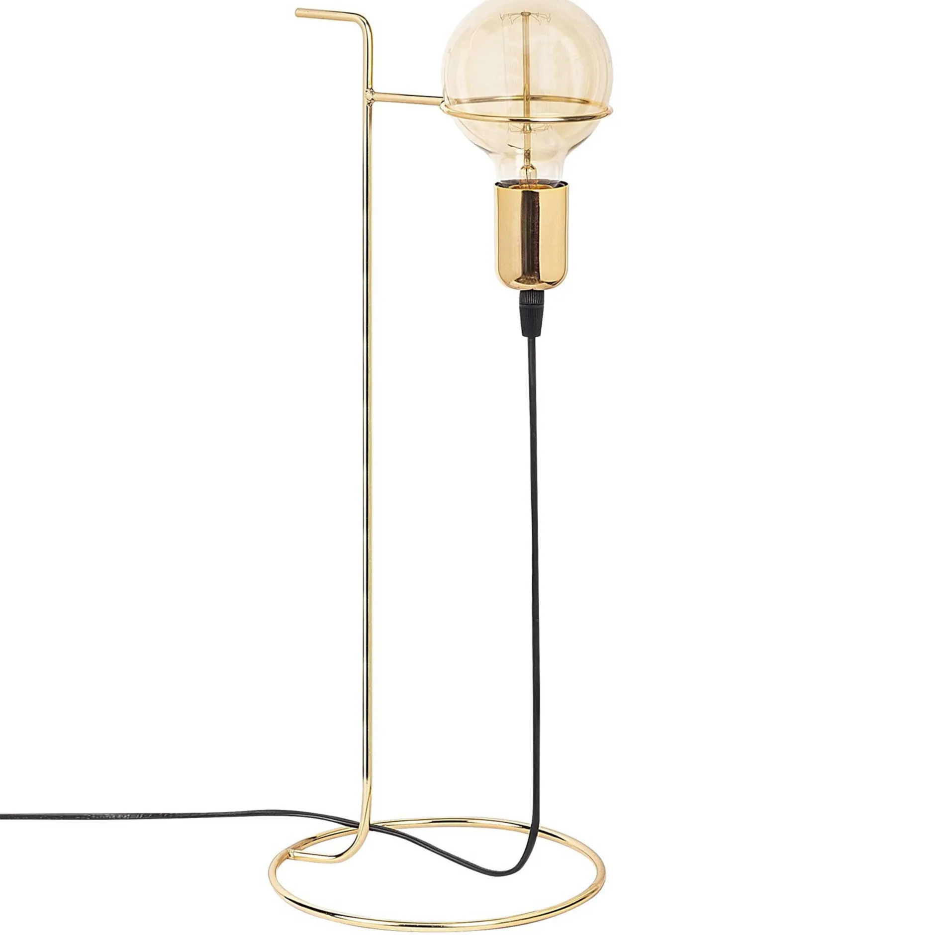 Opviq Tischleuchte Gold | Metallgehäuse, 19x19 cm, 51 cm Höhe
