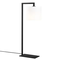 Opviq Tischleuchte | Körper aus Eisen, Kappe aus Stoff | 65 cm Höhe, 27 x 20 cm Größe, Ein/Aus-Knopf