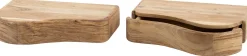 Organic Acacia Nachttischchen Set/2 - L R