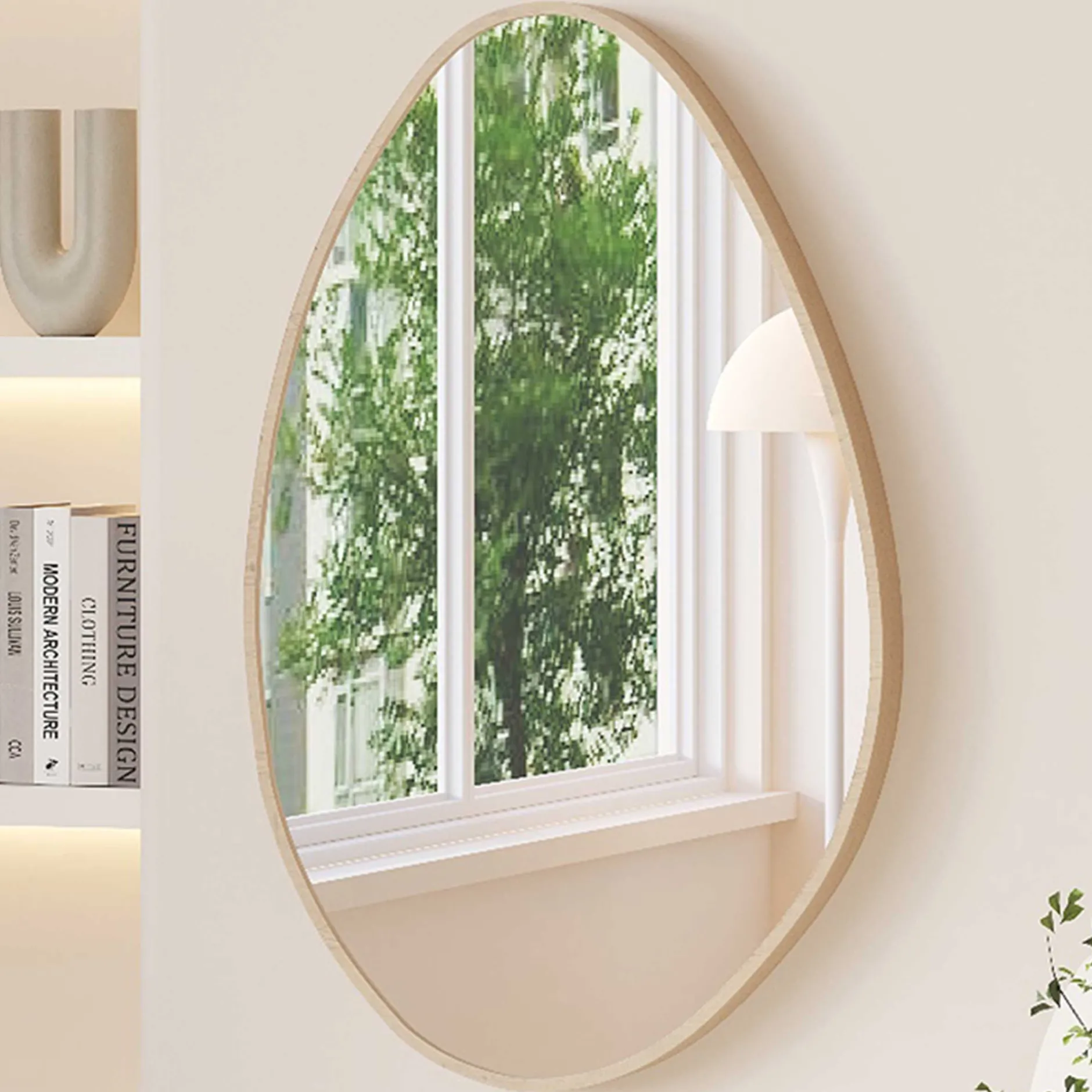 Organischer Spiegel Rana | 50 x 80 cm | Old Oak Design