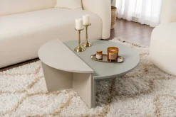 Orion Couchtisch | 100 % MELAMIN | Aschgrün, Sandstein