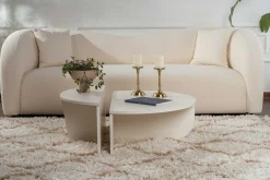 Orion Couchtisch | 100% MELAMIN | Holz Weiß