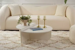 Orion Couchtisch | 100% MELAMIN | Holz Weiß