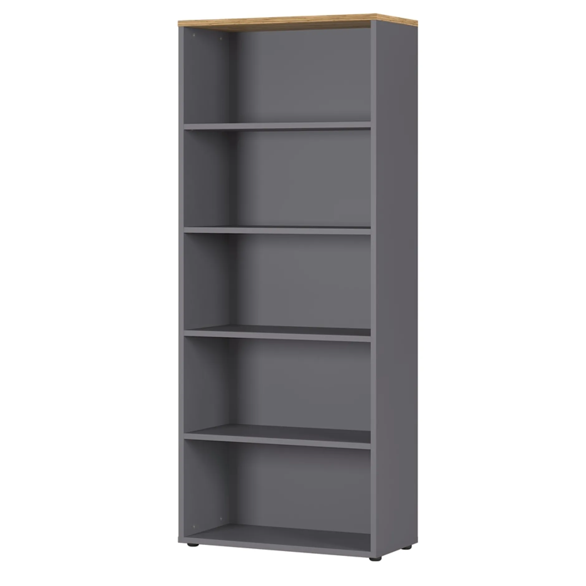 Osmond 80cm Bücherregal - graphit/quecksilber