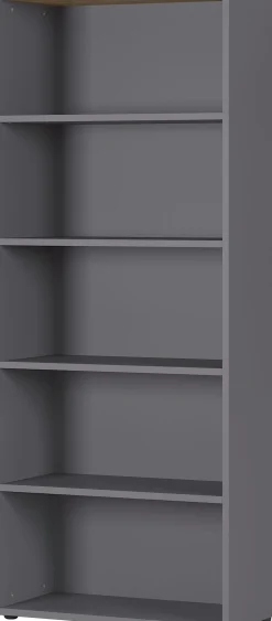 Osmond 80cm Bücherregal - graphit/quecksilber