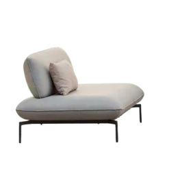 Outdoor-Sessel Todo Gescova - Hellgrau - 95x80x80 cm - Textileen