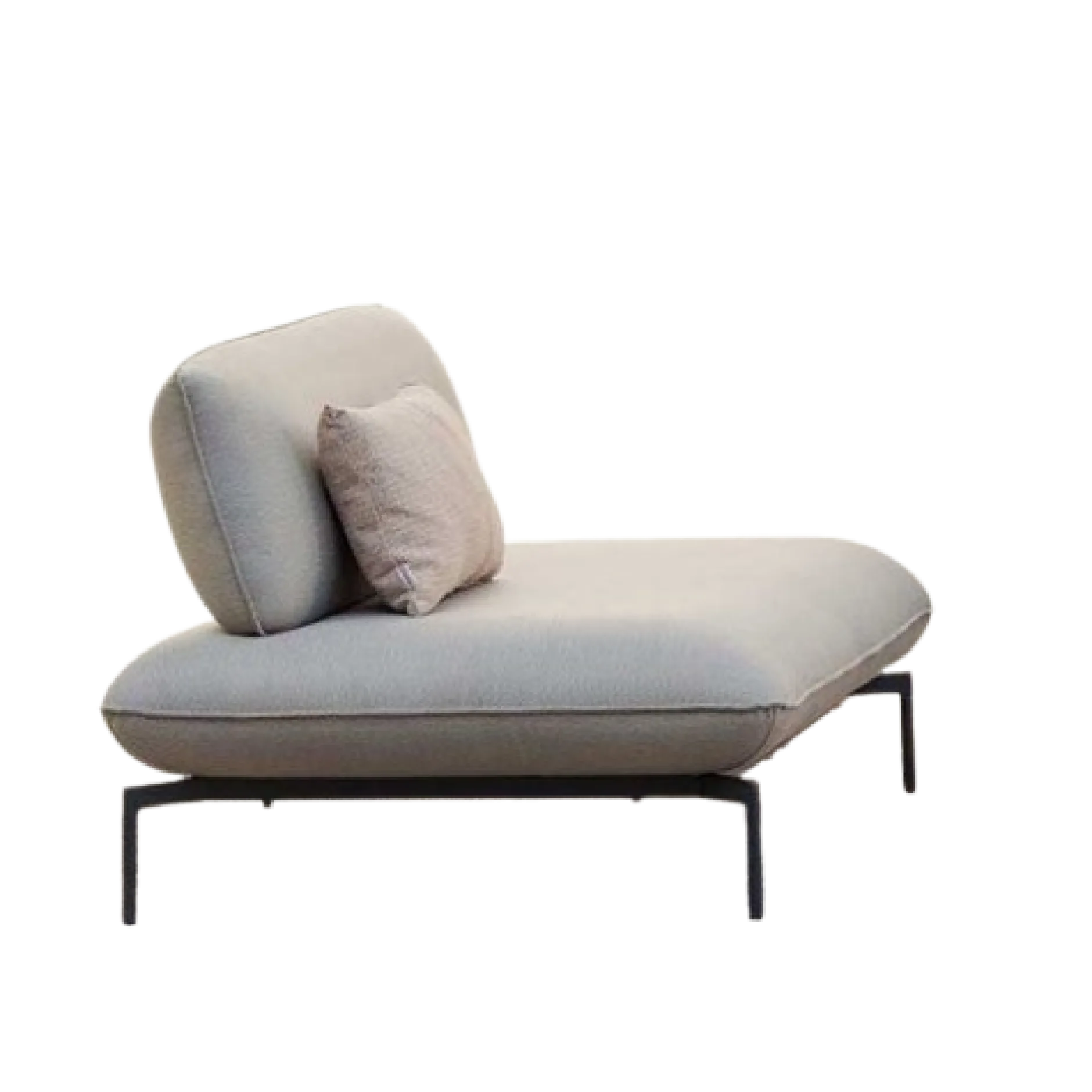 Outdoor-Sessel Todo Gescova - Hellgrau - 95x80x80 cm - Textileen