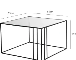 Outline Couchtisch | METALLRAHMEN | Schwarz
