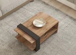 Ova Couchtisch | 100 % MELAMIN | Eiche, Anthrazit