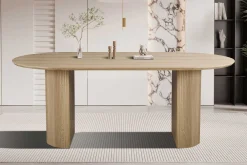 Ovaler Esstisch Lagos - 200x100x76cm - Eiche Dekor