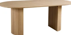 Ovaler Esstisch Lagos - 200x100x76cm - Eiche Dekor