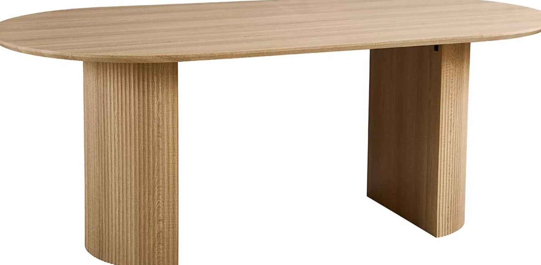 Ovaler Esstisch Lagos - 200x100x76cm - Eiche Dekor