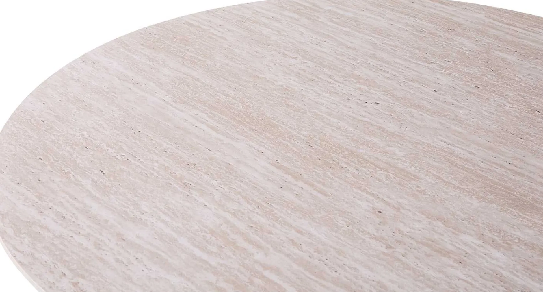 Ovaler Esstisch Lagos - 220x110x76cm - Travertin