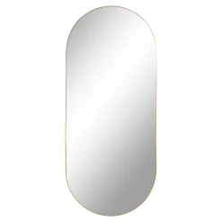 Ovaler Messing-Jersey-Spiegel 35x80 cm