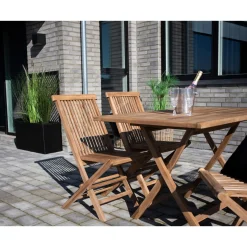 Oviedo Gartentisch - 120x80x75 cm - Teakholz massiv