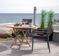 Oviedo Teak Esstisch - Natur inspiriert Ø100x75 cm