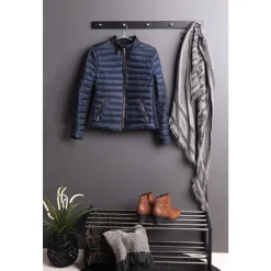 Padova Garderobe - Schwarz | Kiefernholz und Stahl, 5 Haken