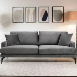 Papira 3-Sitzer-Sofa | BUCHENHOLZ / SPANPLATTE | Grau