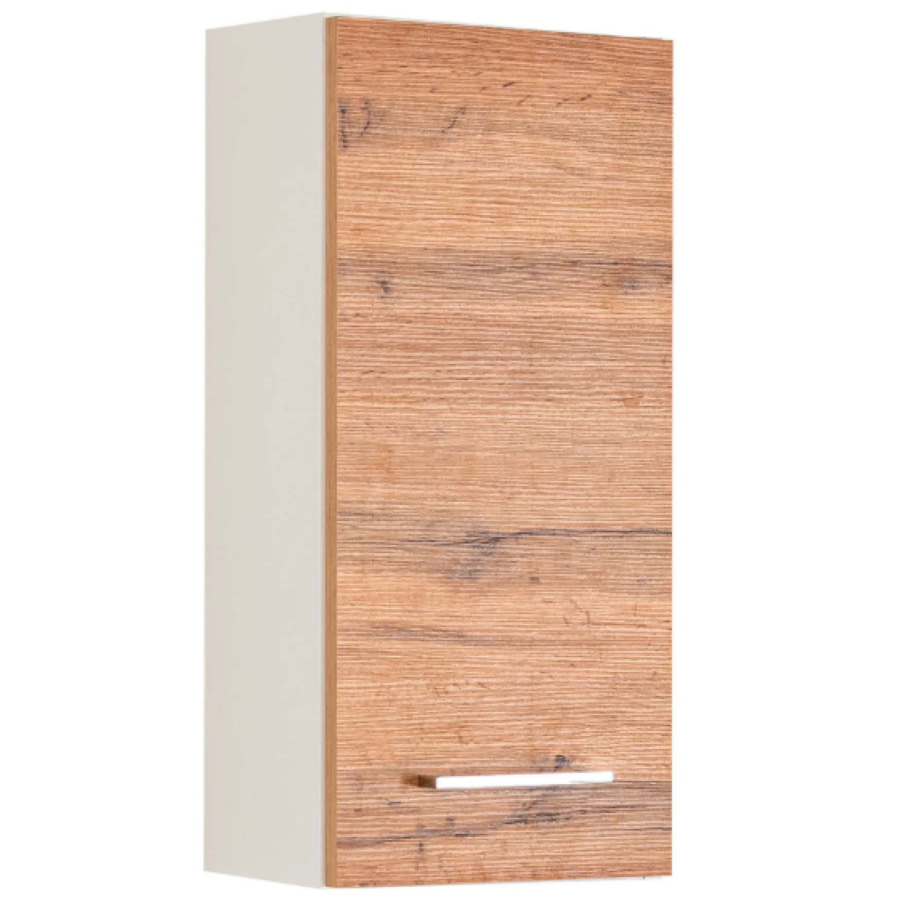 ParesBadezimmer : Spiegelschrank, Waschtischunterschrank, Hängeschränke - Eiche/Weiß